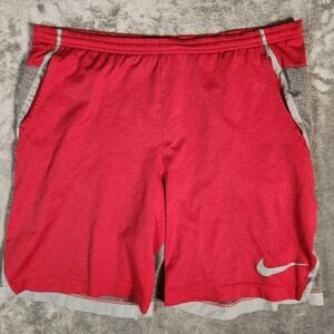 Nike Running Shorts Men's 38X9 Red Gray Fit‎ Dry Medium Quick Dry